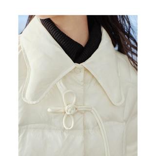 INMAN 茵曼 轻薄蝴蝶领短款羽绒服