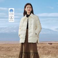 INMAN 茵曼 轻薄蝴蝶领短款羽绒服