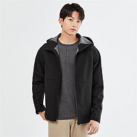 GIORDANO 佐丹奴 复合摇粒绒软壳冲锋衣连帽防风夹克男01072677