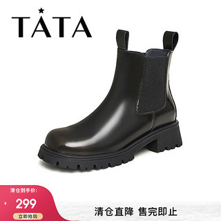 他她（TATA）【女鞋合辑】 非质量问题不退换 UBG02DD3黑色 35