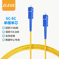 值计 电信级光纤跳线 SC-SC(UPC) 单模单芯 低烟无卤环保入户光纤线 收发器尾纤 30米ZLG0-SCSC30