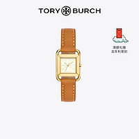 Tory Burch 汤丽柏琦 小方表皮革表带腕表手表TB TBW6010  000 22mm