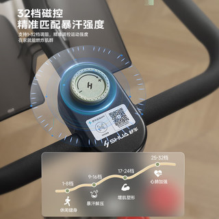 SHUA 舒华 动感单车家用健身器材智能调阻磁控室内自行车 卫士SH-B386