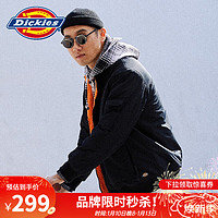 dickies 拼接多口袋撞色夹棉厚外套 秋冬男式潮流夹克  9463 黑色 XXL