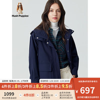 Hush Puppies暇步士女装秋时尚休闲女士短款外套 176蓝色 S