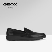 GEOX杰欧适男鞋2024早春通勤莫卡辛鞋SPHERICA EC10 U45GHC 黑色C9999