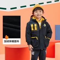 ANTA儿童外套男童秋冬加绒防寒宝宝棉衣小童厚外套安踏童装