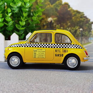 Solido 1: 18菲亚特出租车Fiat 500 Taxi NYC 1965年汽车模型车模