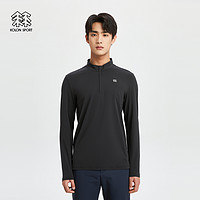 KOLON SPORT 可隆户外休闲男子吸湿S-FUNCTIONAL速干半拉链长袖T恤