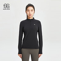 KOLON SPORT 可隆S-FUNCTIONAL运动速干防晒半拉链女子长袖T恤