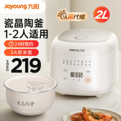 Joyoung 九阳 1-2人迷你家用多功能瓷晶陶釜内胆电饭煲 20FY2 2L