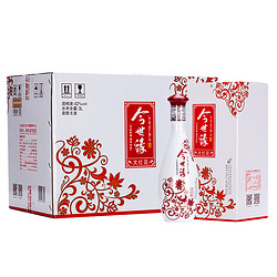 今世缘 42度大红花500ml*6瓶白酒整箱装浓香型酒水纯粮酿造