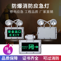 千奕防爆双头应急灯二合一出口疏散标志指示灯消防通道led应急灯 防爆应急灯+正向出口 高压220V