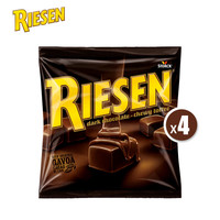 RIESEN德国 30%黑巧克力夹心太妃糖150g*4 零食拉丝焦糖夹心