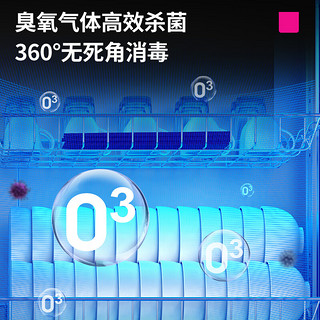 乐创（lecon）消毒柜商用 杯具餐盘消毒柜双门热风中温密胺消毒柜触屏款 ZTP1000-1000F2 〖双门中温〗杯架+快餐盘架