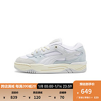 彪马（PUMA）【面包鞋】 男女同款休闲板鞋 PUMA-180 389267 白-银色-13 38.5