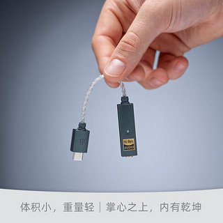 森海塞尔 耳机周边搭配产品 IFI GO LINK小尾巴便携解码耳放一体机（非森海塞尔） 黑色