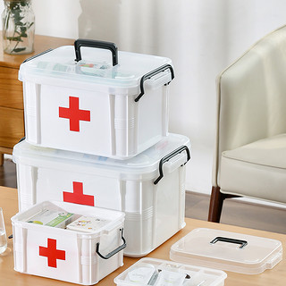 家庭装医药箱家用小型急救箱药物品医护疗用可爱收纳箱盒子大容量