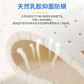 慕胜儿童床垫零甲醛护脊床垫子1.5x2米青少年床垫椰棕弹簧床垫偏硬 1.8米*2.0米 6cm厚【椰棕+纳米海绵】