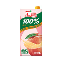 88VIP：汇源 100%桃汁 1000ml
