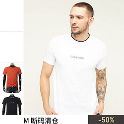 Calvin Klein CK 卡尔文克雷恩 纯棉男士短袖圆领T恤 K10K104934