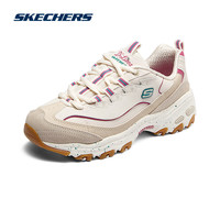 斯凯奇熊猫鞋Skechers女鞋缓震舒适学院风休闲运动鞋149589 自然色/多彩色/NMLT 38.5