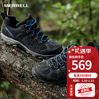 Merrell迈乐徒步鞋男鞋户外登山鞋减震轻量防滑时尚耐磨透气休闲鞋 J135471黑色(男款) 45