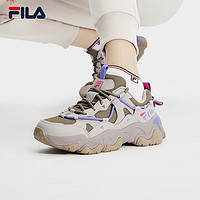 FILA 斐乐猫爪鞋复古运动鞋女2024春休闲鞋老爹鞋 草本绿/银线-DS 36.5