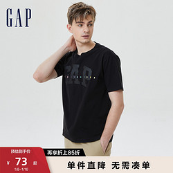 Gap 盖璞 男女装山系LOGOT恤纯棉短袖夏季2023新款610169情侣装