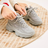 ANTA/安踏 厚底增高 女士运动鞋 浅沐灰-4 39