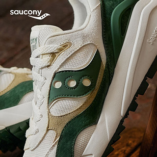 Saucony索康尼SHADOW 6000RE休闲鞋男女冬季板鞋男轻便厚底增高男运动鞋 米绿1 41码