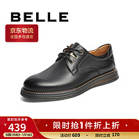 BeLLE 百丽 22春牛皮革英伦潮流户外工装鞋男士休闲皮鞋D3A29AM2黑色41