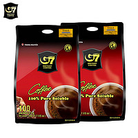 G7 COFFEE 越南进口中原G7美式萃取速溶纯黑咖啡200包（2g*200包）