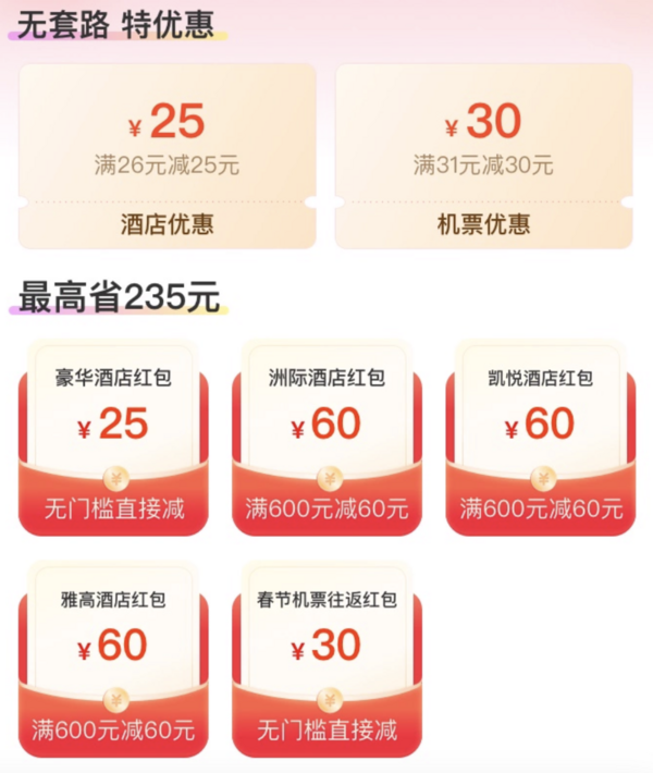 含25元酒店券，万豪可用！飞猪春节豪华酒店红包