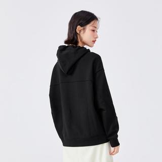 Semir 森马 秋季连帽印花女装休闲百搭宽松女针织打底衫含棉