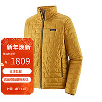 PATAGONIA男士Nano Puff 秋冬棉服户外轻量保暖棉服巴塔哥尼亚84212 CGLD金色 S