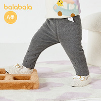 88VIP：巴拉巴拉 宝宝裤子女童打底裤加绒冬季婴儿长裤加厚保暖精致印花潮