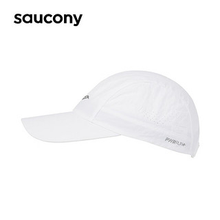 Saucony索康尼冬季防晒帽空顶帽运动帽遮阳帽子棒球帽高尔夫帽子 珍珠白1【圆顶帽】 均码