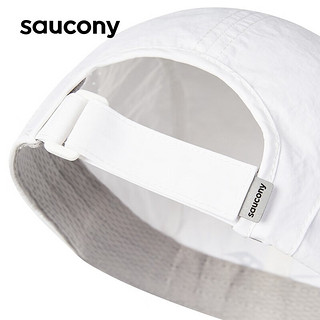 Saucony索康尼冬季防晒帽空顶帽运动帽遮阳帽子棒球帽高尔夫帽子 珍珠白1【圆顶帽】 均码