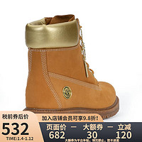 Timberland 22秋冬新款大黄靴户外休闲防水女鞋|A5RS8W A5RS8W-小麦色 6