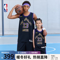 耐克 NIKE洛杉矶湖人詹姆斯CE Drifit23-24赛季SW球衣男篮球服运动背心 小童款 2T