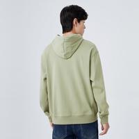 Semir 森马 冬季精致刺绣简约日常通勤男装上衣叠穿时尚打底衫合体连帽卫衣男