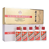 MOUTAI 茅台 飞天小酒 (小金条50ml*5瓶+小白条50ml*5瓶)组合 53度酱香型白酒 礼盒装