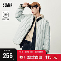 森马（Semir）【双面穿】羽绒服男冬轻暖工装外套109523113201 M充绒量约126g