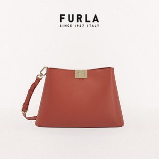 FURLA 芙拉 [新年礼物]FURLA芙拉FLEUR牛皮革精制女士中号单肩包