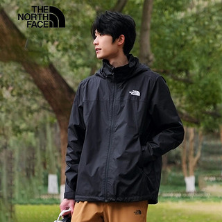 北面（The North Face）冲锋衣夹克外套男连帽三合一防风隔水透气7WCU类4UAU 7WCU+83OS-JK3黑色 XL 180/108A