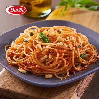 百味来Barilla传统细面+博洛尼亚风味肉酱意大利面酱套装儿童意粉西餐 细面+肉酱套装 1kg 3袋