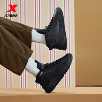 特步（XTEP）门店同款黑爷5.0棉鞋男冬加绒保暖运动鞋舒适休闲鞋男 黑 41