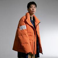马克华菲 设计师联名短款羽绒服男式宽松潮流立领面包服