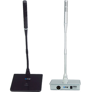 传声者 D8 台式鹅颈有线会议麦克风广播演讲视频会议主持专业电容话筒 3.5线接电脑版（黑色）